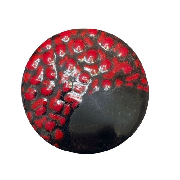 Vintage Abstract Enamel And Metal Brooch Or Pin - Picture 5 of 11